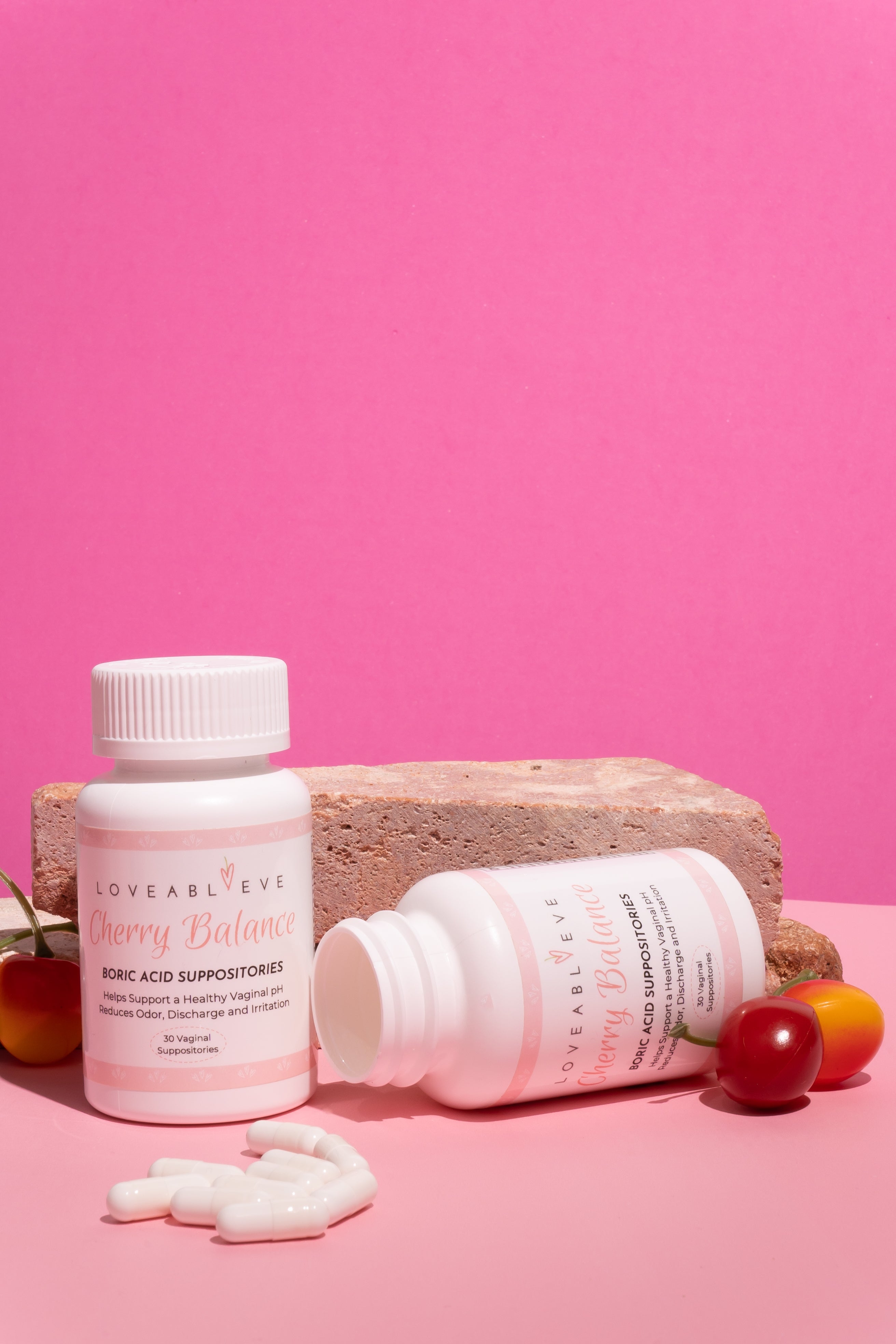 Cherry Balance - Loveabl' Eve Boric Acid Suppositories - best feminine wash - best boric acid suppositories